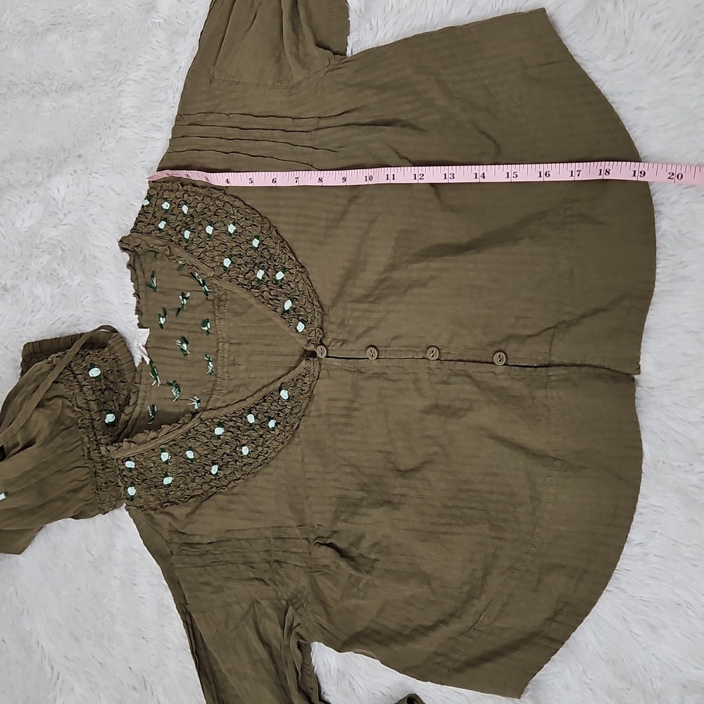 Free People Intimately Sweet As Roses Lounge Set Sage - Picture 7 of 13